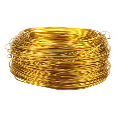 Jewelry Accessories Gold Plated Aluminum Wire 1mm/1.2mm/1.5mm/2mm/2.5mm/3mm Aluminium Metal Wire For