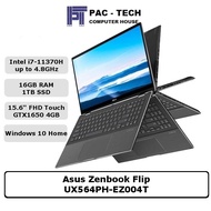 Asus Zenbook Flip 15 UX564PH-EZ004T | i7-11370H | 16GB RAM | 1TB SSD | 15.6" FHD Touchscreen | GTX16