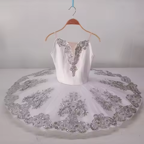 High Quality Cheap 7 Layers Performance Wear Custom Size Custom Color Kids Girls Women Adult Silver 