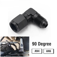 AN4/AN6 Female To Male 90 Degree Swivel Adapter Aluminium Fuel Fitting