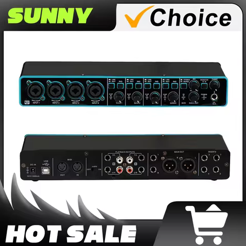 UMC404 4-channel audio interface sound card independent channel gain control USB sound card