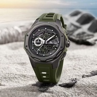 D-Ziner Jam Tangan Lelaki Men's  Rubber Quartz Watch DZ-9060