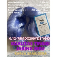 Promo Lebaran Jaring Biru Panjang180Meter Senar Jaring Ikan 012Mm 75Mdx200Yds Yoko Ukuran Lubang Tin