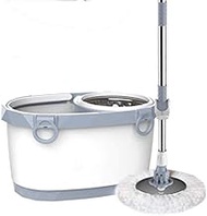 Rotating Mop,360° Automatic Swivel Mop, with Bucket and 3 Machine Washable Microfiber Mopds for Ease of Use and Storage Decoration