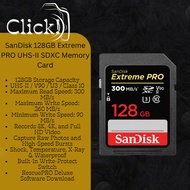 SanDisk Extreme PRO® SDHC™ and SDXC™ UHS-II cards [300MB/s] 64GB/ 128GB/ 256GB