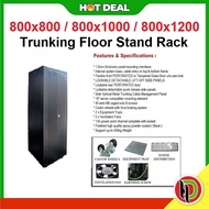 RackIT 19" 42U 800x800 / 800x1000 / 800x1200  Trunking Floor Stand Rack - 42U Trunking Rack