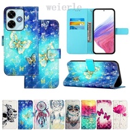 For Redmi 13X Case Painted Flip Phone Case for Redmi 13 12 4G 5G Case Redmi 13C 14C 4G 5G Case Magne