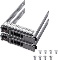 2pcs Pack 2.5" SAS SATA Hard Drive Tray Caddy NRX7Y 0NRX7Y Compatible for Dell PowerEdge M620 M630 M