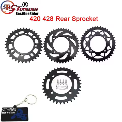 STONEDER Rear Sprocket 420 428 35T 37T 39T 41T 43T For SDG Hub Wheel Pit Dirt Bikes Motorcycle