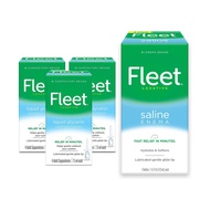 Fleet Saline Enema, 4 Count and Fleet Laxative Liquid Glycerin Suppositories for Adult Constipation 
