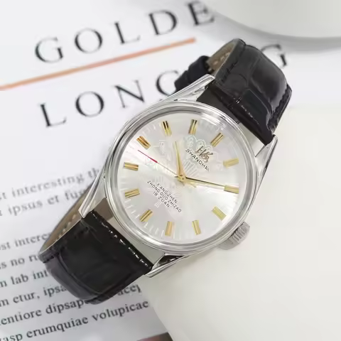 Shanghai Watch 38mm men watch Vintage Manual-Winding Movement 7120 Movement Stainless Steel Waterpro