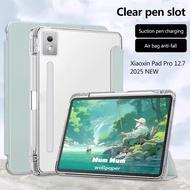 Clear Acrylic Pen Slot Case For Lenovo Xiaoxin 12.7 Inch 2025 Tb373fu Tb375fc Pro 12.7 2nd 2025 M11 