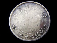 Chinese Empire (Ching Dynasty)-1909年(宣統己酉年)大清銅幣當20文銅元(溥儀登基之年, 中央大蟠龍, 異品)