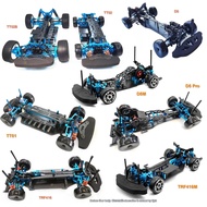 Tamiya Sakura TT02B TT02 TT01 D5 D5S TRF416 1:10 4WD RC Car Carbon Fiber Frame Al Alloy DIY Model Dr