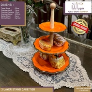 3 Layer Cake Stand / Apricot Tree Layer Cake Tier / 3 Tier Cake Plate