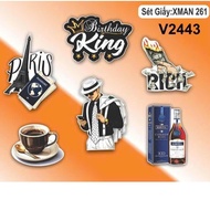 Xman V2443 paper set (combo of 5 sets) for cake decoration