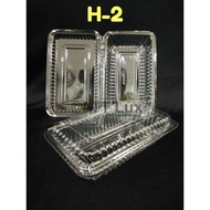 Kuih Container OPS-H2 / Disposable Plastic Clear Bakery Container (100pcs+-)