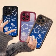 Gradient Blue Silver Stars pattern Phone Case Compatible For OPPO A5X A5 A5i Pro A3 Pro A6 Pro A36 A