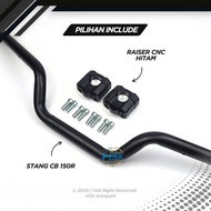 Stang Stir Setang setir honda cb150r CBR cb 150 r led pendek pcx Hitam AHM 99% Mirip ORI AHM cb gl m