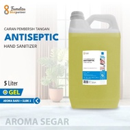 " Hand Sanitizer Gel AntiSeptic Varian Aroma Segar 5 Liter / Aroma