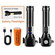 Flashlight Safety Hamar Knife Magnet Rechargeable Tactical Cob Light Camping Work Lantern Flashlight