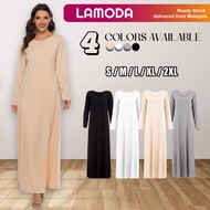 [S-2XL][Lamoda]MARCIA Inner Jubah Abaya / Long Inner / Kaftan / Muslimah Long Inner Dress Super Soft
