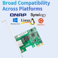 PCIe X1 2.5G Ethernet Card I226 Core for Gaming/NAS/Server, Supports ESXi8 with Low Latency
