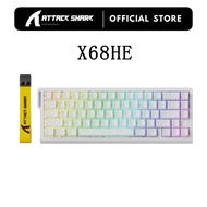 ATTACK SHARK X68HE RGB Magnetic Gaming Keyboard Rapid Trigger Hall Effect Switch RT 0.01mm Precision