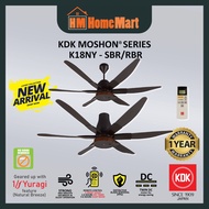 KDK MOSHON K18NY-RBR/SBR 70" DC MOTOR CEILING FAN ( 180CM / 70” )