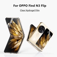 For OPPO Find N3 Flip soft TPU Full Cover Clear Film Guard Screen Protector Screen Protector Full Cover Soft Hydrogel Film For OPPO Find N3 Flip Back Hydrogel
