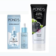 original ponds 2in1 face wash pure white with serum