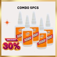 (NEW) Super Glue X2000 Adhesive Strong Liquid Multi Purpose Gam x2000 Original Stick All Material