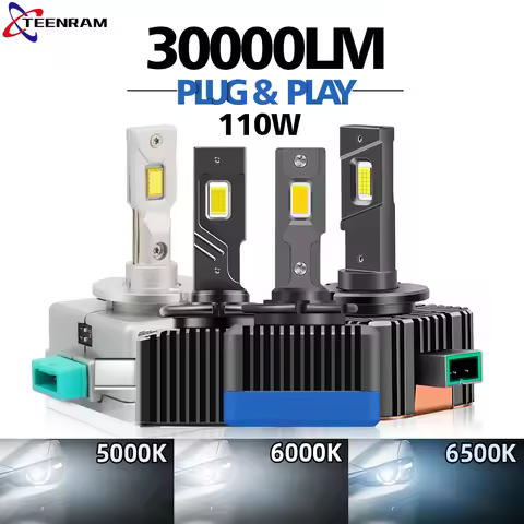 D3S LED Canbus Headlights Xenon HID D1S D2S D4S D5S D1R D2R D3R D4R D5R Turbo LED 28000LM 5000K 6000