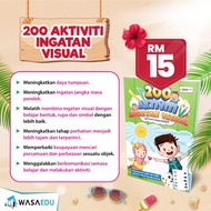 BUKU AKTIVITI 200 INGATAN VISUAL/KINDERGARTEN/ACTIVITY/CHILDREN/IQ BOOKS