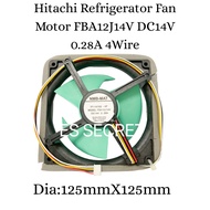 Hitachi Refrigerator Fan Motor FBA12J14V DC14V 0.28A 4Wire