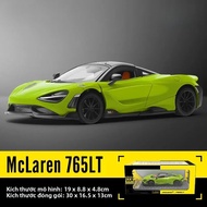 McLaren 765LT Hợp Kim Xe Đua Mẫu Tỉ Lệ 1:124 Chạy Bằng Pin Tập Thể Trang Trí Chính Xác Thủ Công Hợp 