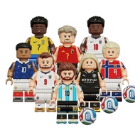 The World Cup Action Figures Football Erling Haaland Harry Kane Kylian Mbappe Messi Building Block C