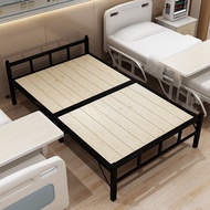 【BIG SALE】Foldable Bed Single Bed Frame Household Wooden Bed Single Bed Nap Bed Portable Storage Nursing Bed for Office Break Bedroom  ZLX