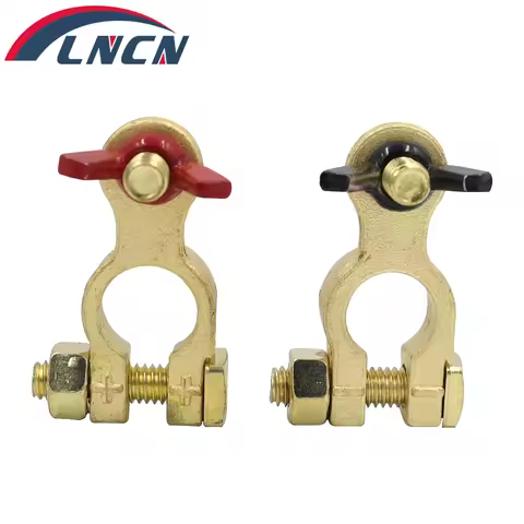 1Pair Car Battery Terminal Clamps Connector Battery Clamp Car Quick Release Battery Clip Brass Conne