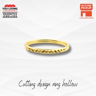 Youloong Cincin Cutting kosong minimalist design EMAS916