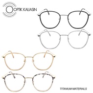 SUNSHINE OPTIK KALIASIN - FRAME KACAMATA PRIA WANITA BULAT TITANIUM PC