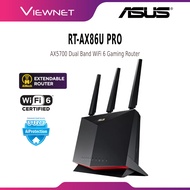 ASUS RT-AX86U PRO AX5700 DUAL BAND WIFI 6 GAMING ROUTER WITH 2.5G PORT, GAMING PORT, MOBILE GAME MOD