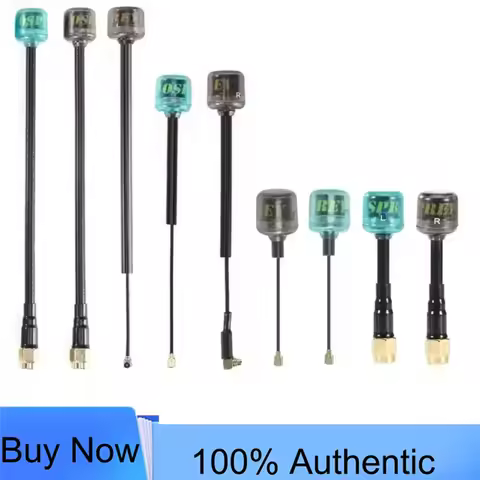 FlyFishRC Osprey 5.8GHz FPV Antenna, 90mm Cyan LHCP, UFL Connector for RC Freestyle & Racing Drones