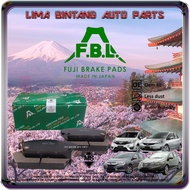 [ FBL CERAMIC ] Honda City T9A GM6 TMO , Jazz GE TFO GK T5A Front / Rear Brake Pads Disc Brake Pad Fuji Japan
