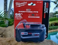 Milwaukee 美沃奇美版5.0ah M18 鋰電池全新貨原封包裝，美國空運到港 ， original package荃灣門市交收