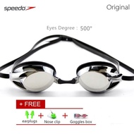 [ พร้อมส่ง ] แว่นตาว่ายน้ำ Speedo กันน้ำ กันแดด เลนส์สายตาสั้น -200 ถึง -800