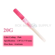 ปากกาประเภท Intravenous ฉีด Catheter ปลอดเชื้อ IV Cannula 18G/20G/22G/24G