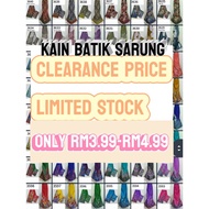 CLEARANCE PRICE/ KAIN SARUNG SIAP JAHIT / KAIN BATIK F&C / KAIN PASANG / KAIN SARUNG BATIK/KAIN BATI