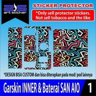 SKIN Sticker Garskin INNER & Baterai San AIO Green