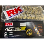 RK rantai motorsikal 415-132L gold O-RING (415 KILO)